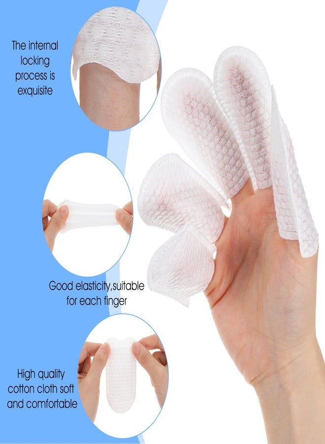 Ymapinc 100 قطعة من أغطية الأصابع القطنية للاستخدام مرة واحدة من Ymapinc، قفازات تنظيف أذن الحيوانات الأليفة قابلة للتنفس للاستخدام مرة واحدة للكلاب والقطط، أكمام قفازات صغيرة لتنظيف الحيوانات الأليفة - Image 3